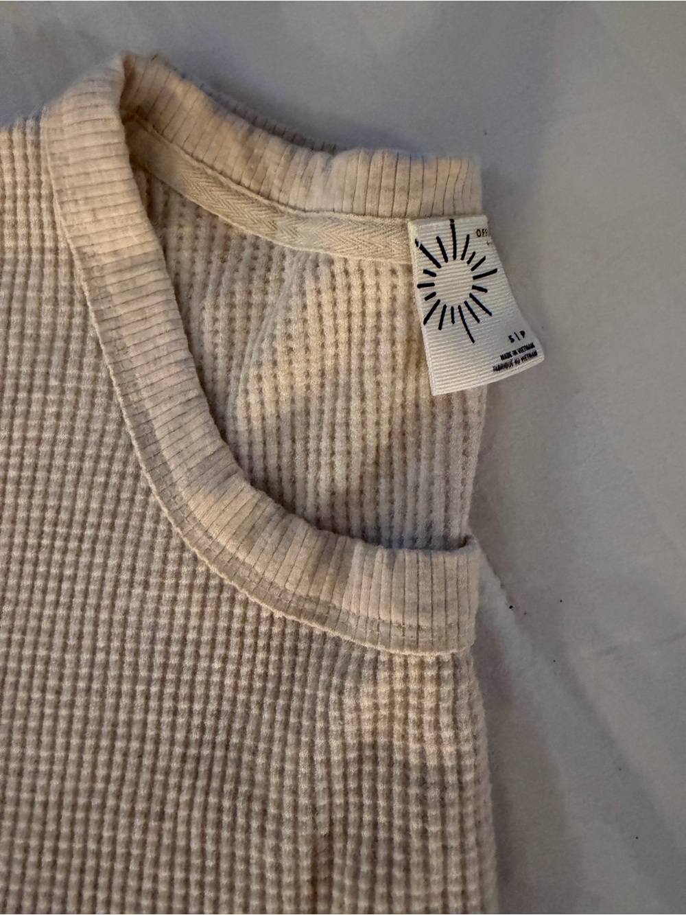 aerie Cream Button-Front Knit Jacket - Picture 4 of 5